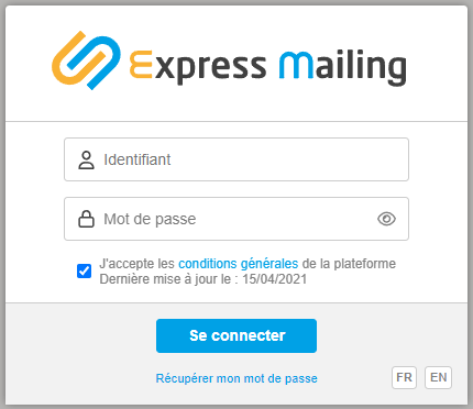 identifiants Express Mailing